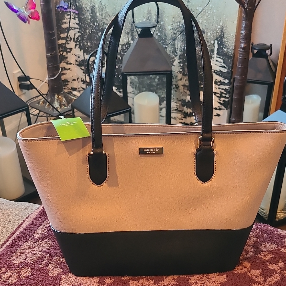 Kate Spade Black and Tan Women's Bag